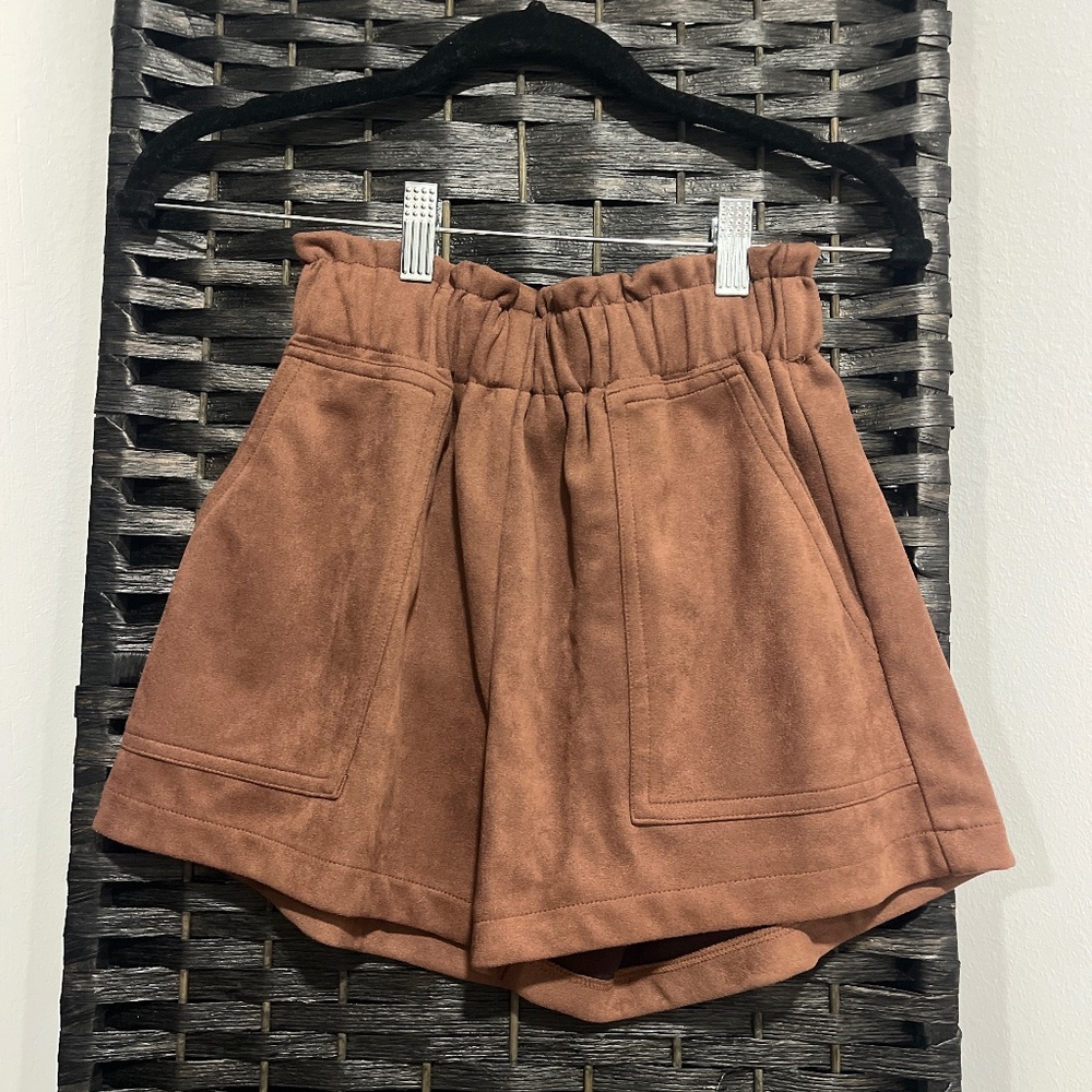 Suede Shorts